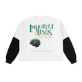 Cradle To the Grave - Contrast Sleeve Cotton T-Shirt