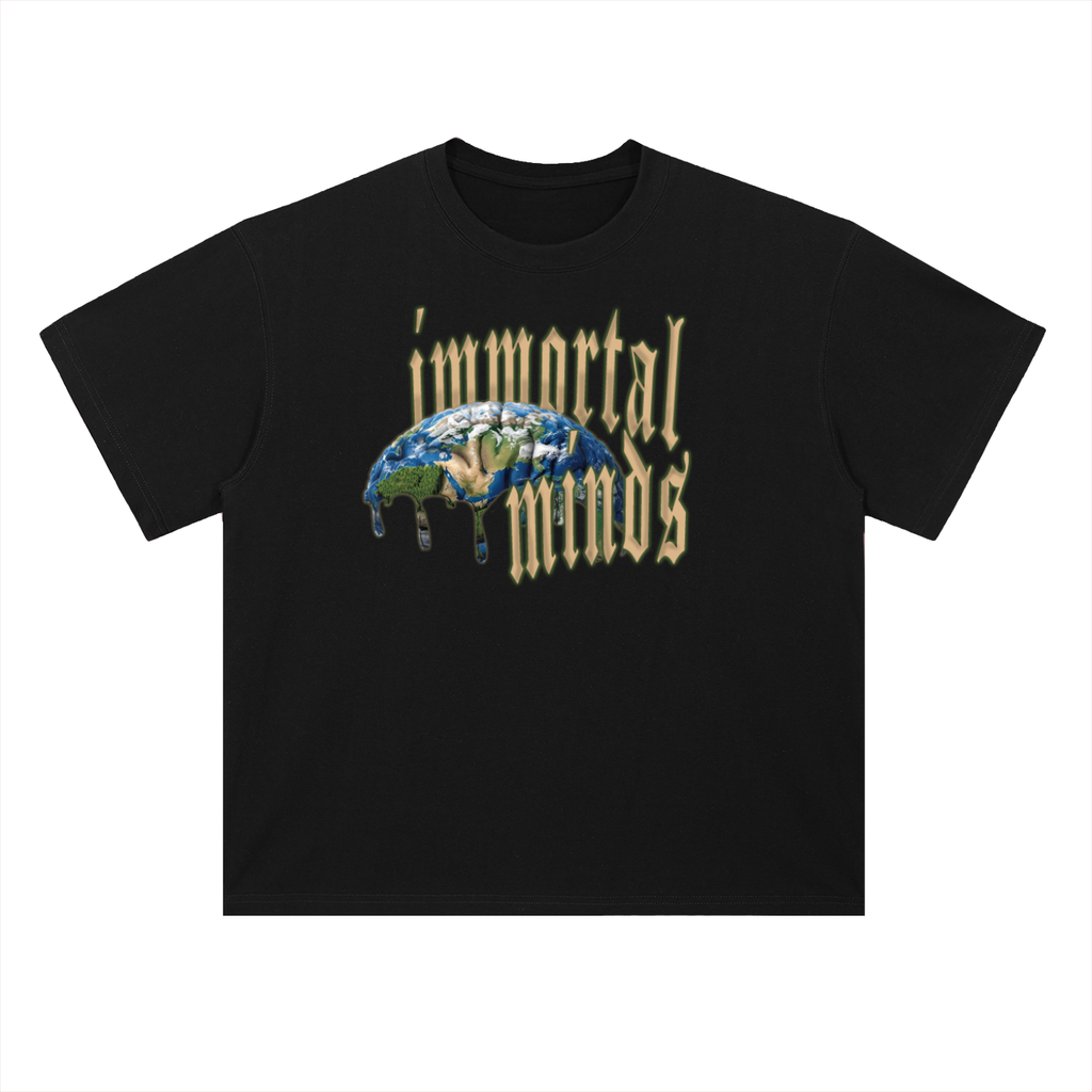 Melting Minds - Heavyweight Drop Shoulder Cotton T-Shirt